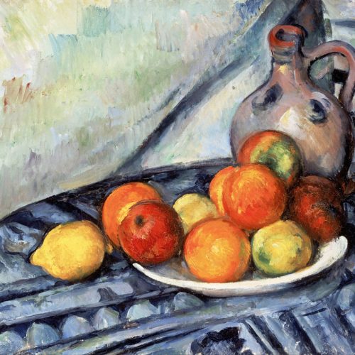 Fruit and a Jug on a Table - Paul Cézanne still-life art wall art